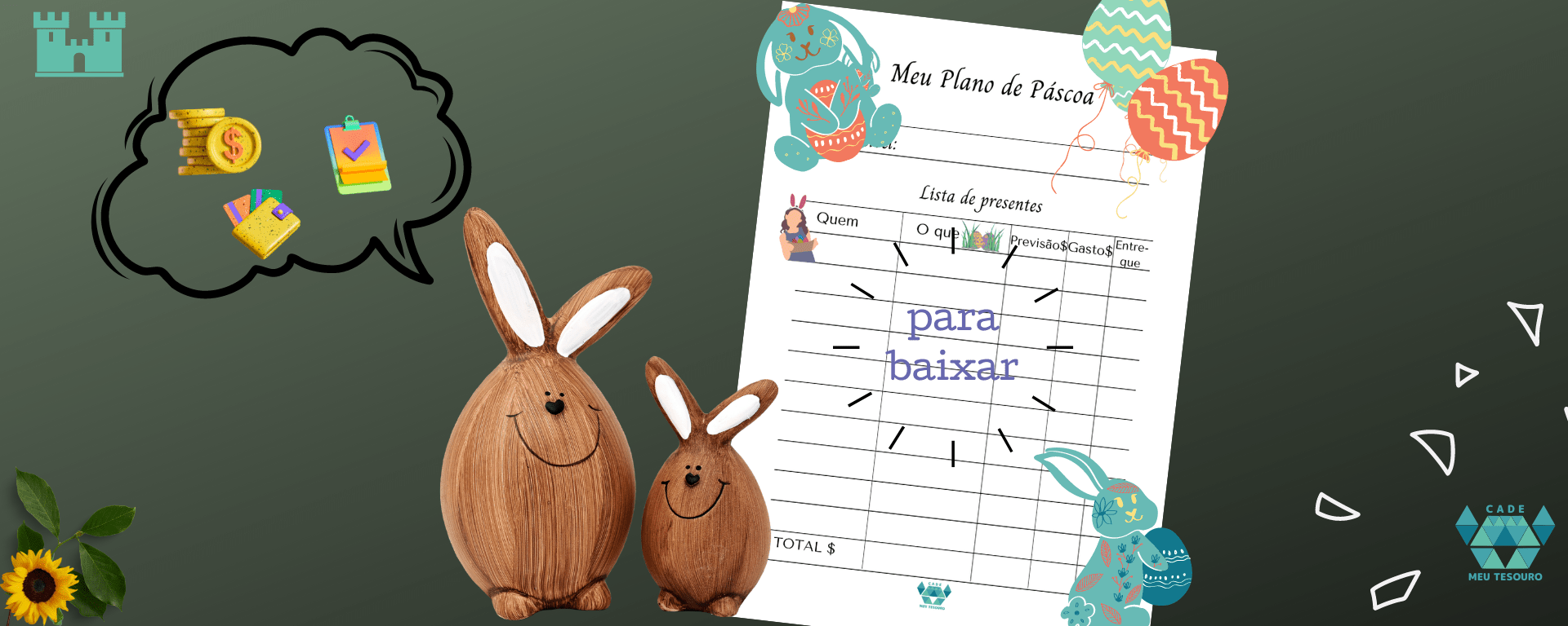 Você já pensou em fazer um Planner de Páscoa? Conheça