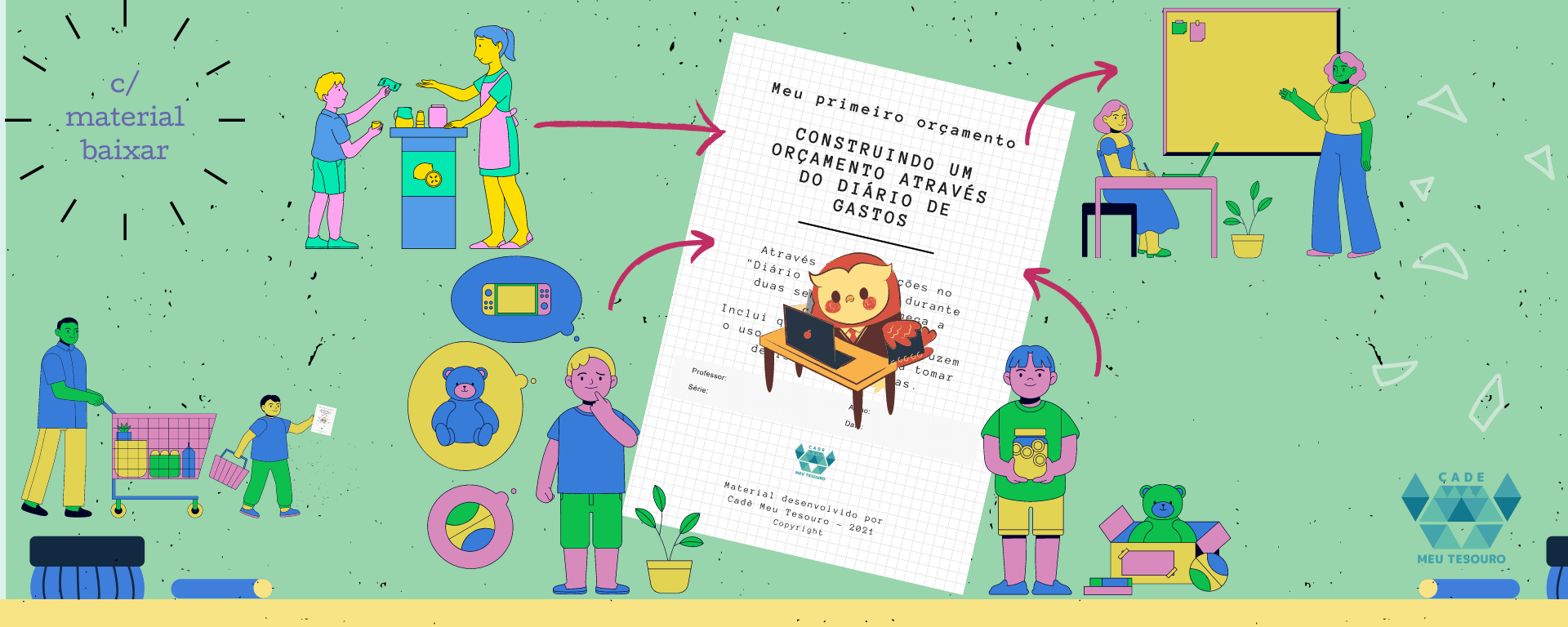 Crie o 1º Orçamento usando o Diário de Gastos - material para baixar