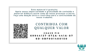 QR code e chave PIX para doação de qualquer valor